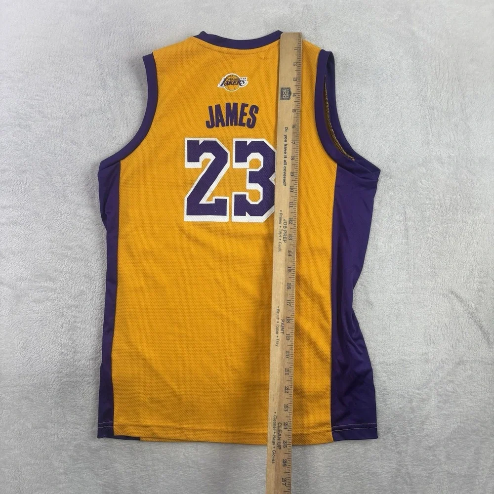 NBA Los Angeles Lakers Lebron James Gold Basketball Jersey Youth Medium